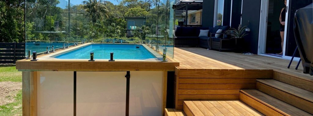 Little Pools small above ground fibreglass plunge pools 1