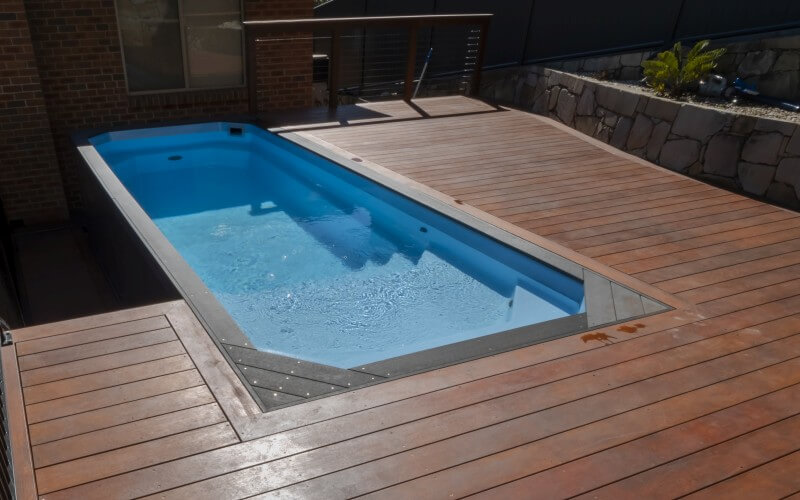 Little Pools Relax small above ground pool installation View from above