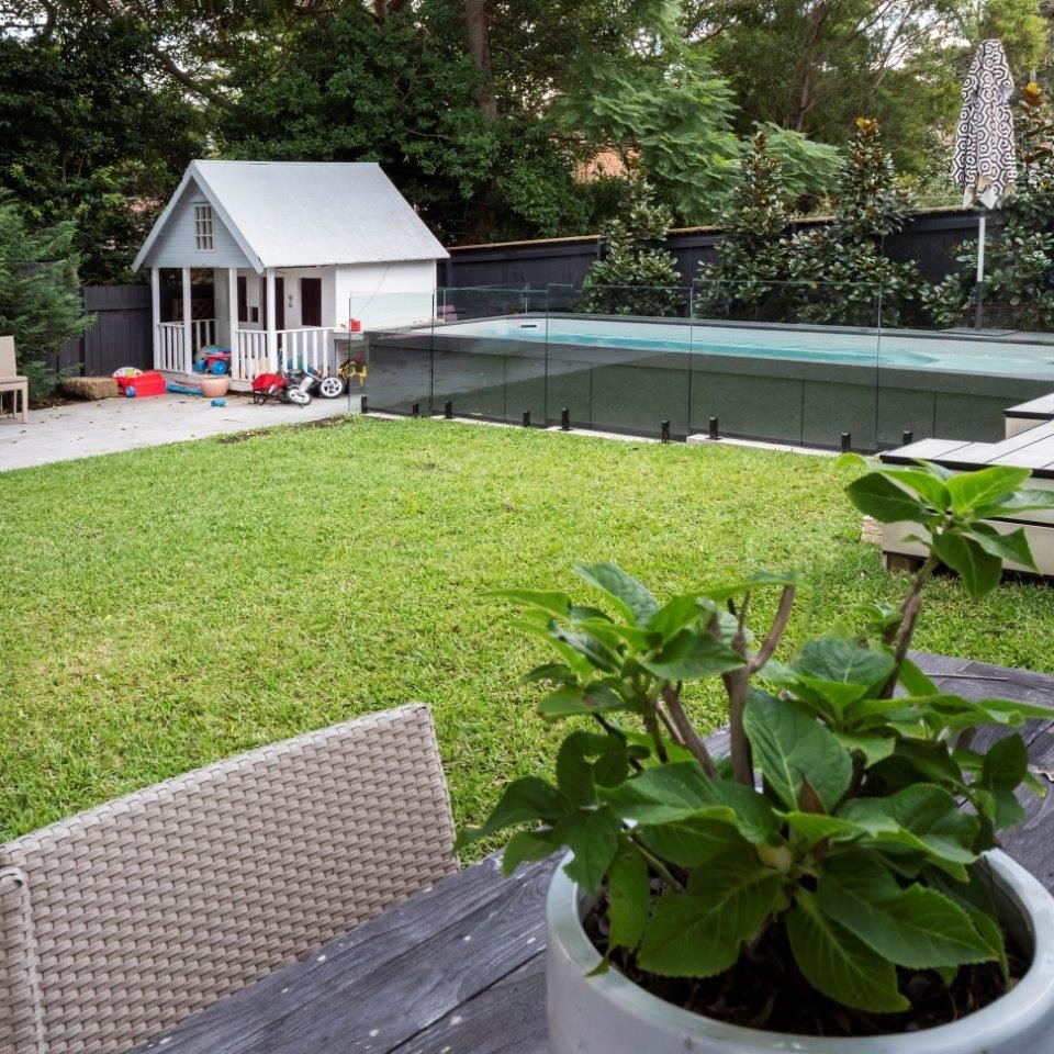 Relax above ground plunge pool installation with wooden deck 1