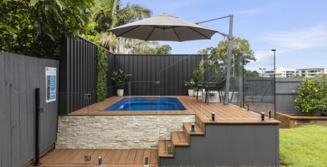 Luxury modern above ground pools from the Little Pool Co Luxury modern above ground pools from the Little Pool Co