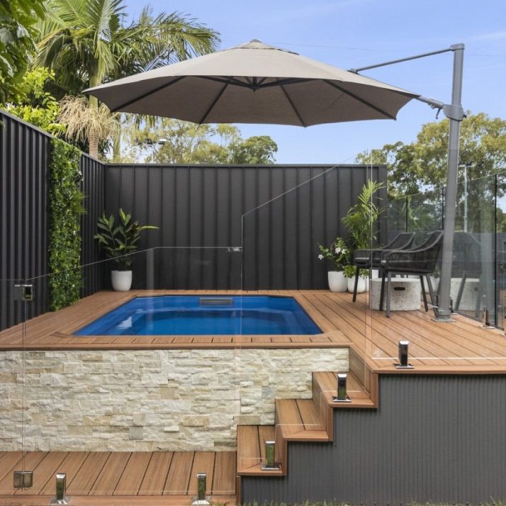 Luxury modern above ground pools from the Little Pool Co