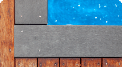 Plunge pool customisations with coping boards