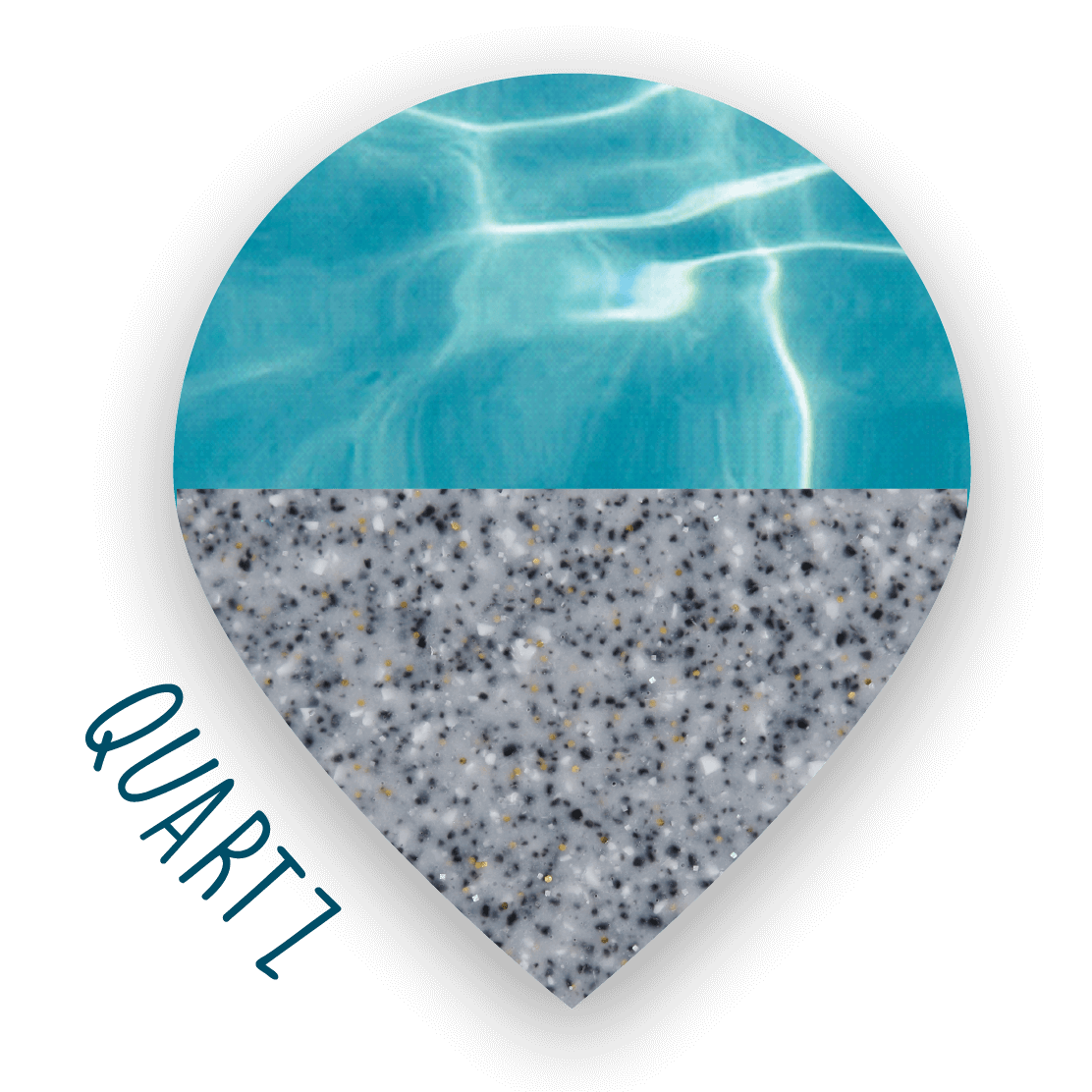 Quartz pool colour tile