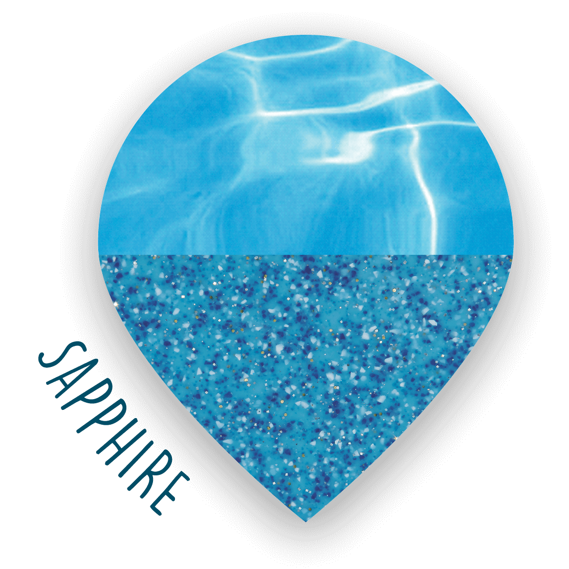 Sapphire pool colour tile