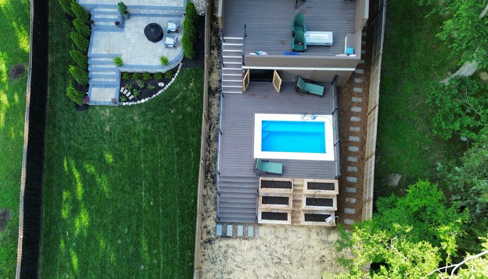 The Little Pool Co Plunge 3 8 fiberglass pool installation 02