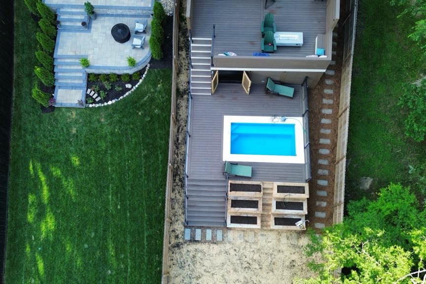 The Little Pool Co Plunge 3 8 fiberglass pool installation 02